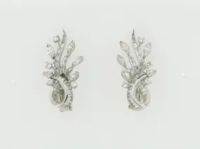 18K WHITE GOLD DIAMOND EARRINGS