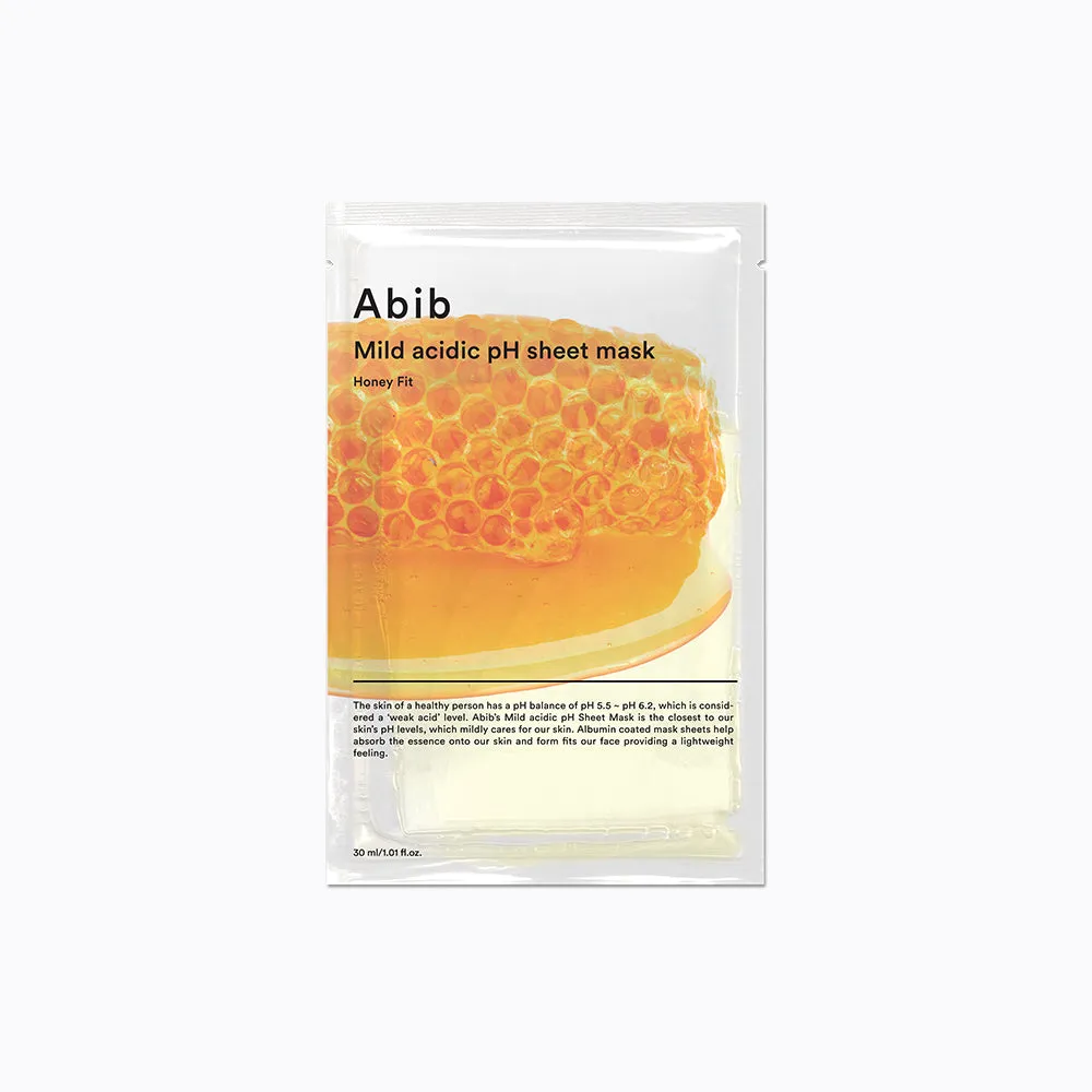 Abib Mild Acidic pH Sheet Mask Honey Fit 30ml*10sheets