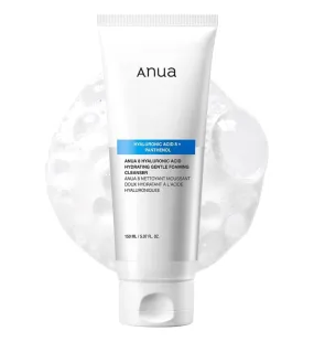 ANUA HYDRATING GENTLE FOAMIN CLEANSER WITH HYALURONIC ACID, ZINC, PANTHENOL, GLYCERIN