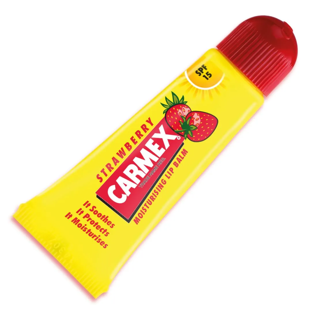 Carma Laboratories Carmex Moisturising Lip Balm Tube Strawberry 10g