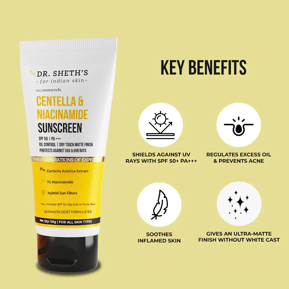 Centella & Niacinamide Oil & Acne Control Sunscreen - 50g