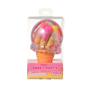 Dessert Theme Series Lip Balm Set(Pink Ice Cream Design)