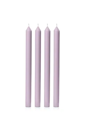 DINNER CANDLE 30cm (Pack of 4), LILAC