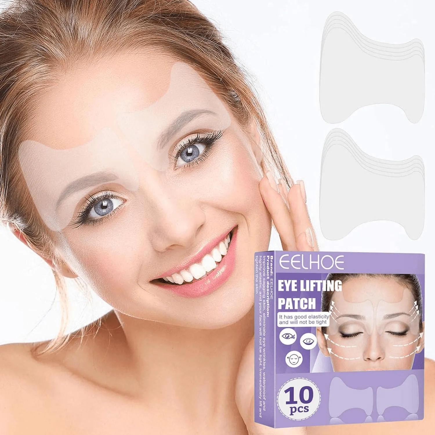 EELHOE Eye Lift Patches Lighten Eye Circles - 10Pcs