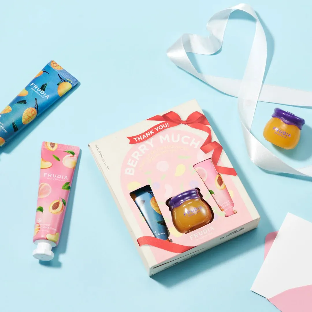 Frudia Honey Lip Balm & Hand Cream Gift Set THANK YOU BERRY MUCH 10ml (30g*2pcs)