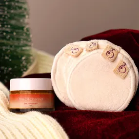 Kesar Face Cleansing Balm & Reusable Bamboo Cotton Pads (4 pads in a pouch)