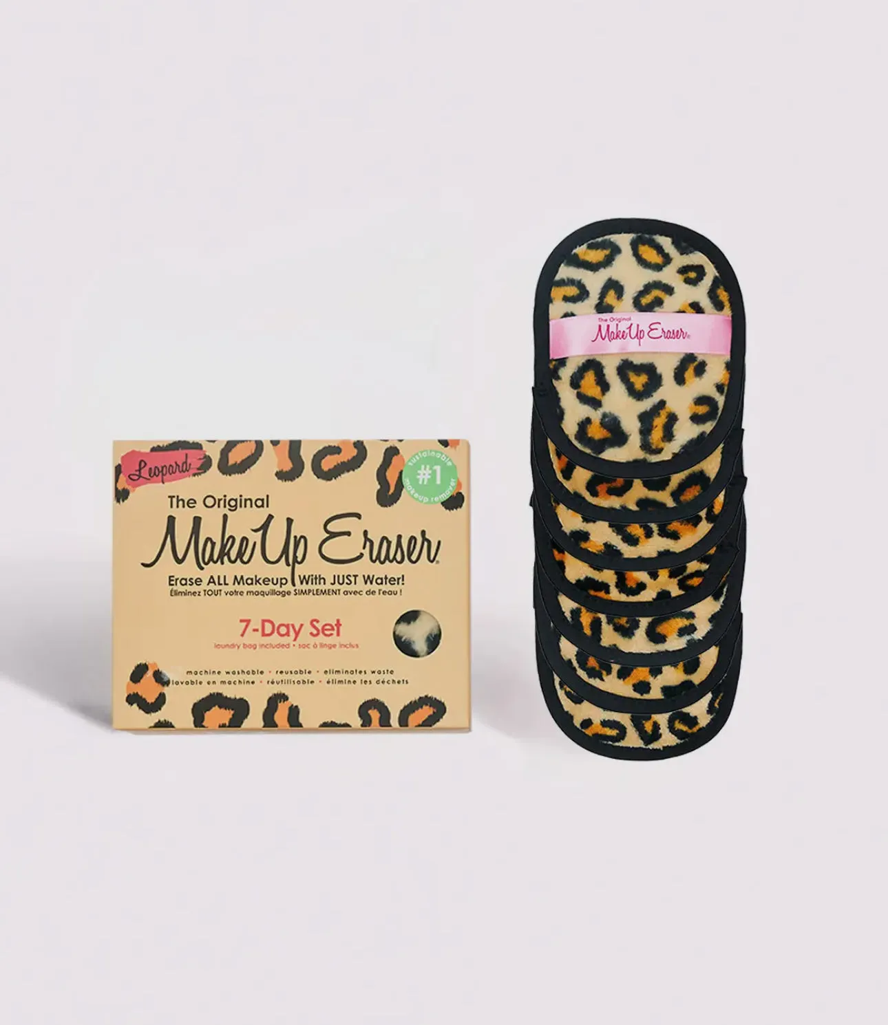 Leopard 7-Day Makeup Eraser Set