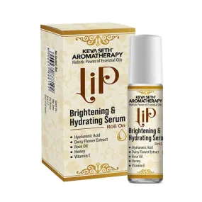 Lip Brightening & Hydrating Serum with Roll-On with Hyaluronic Acid, Rose Oil, Reduces Dark Patches, Pigmentation & Restore Natural Color for All 8ml