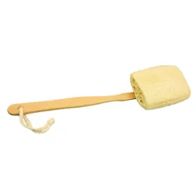 Loofah Back Brush, Wood