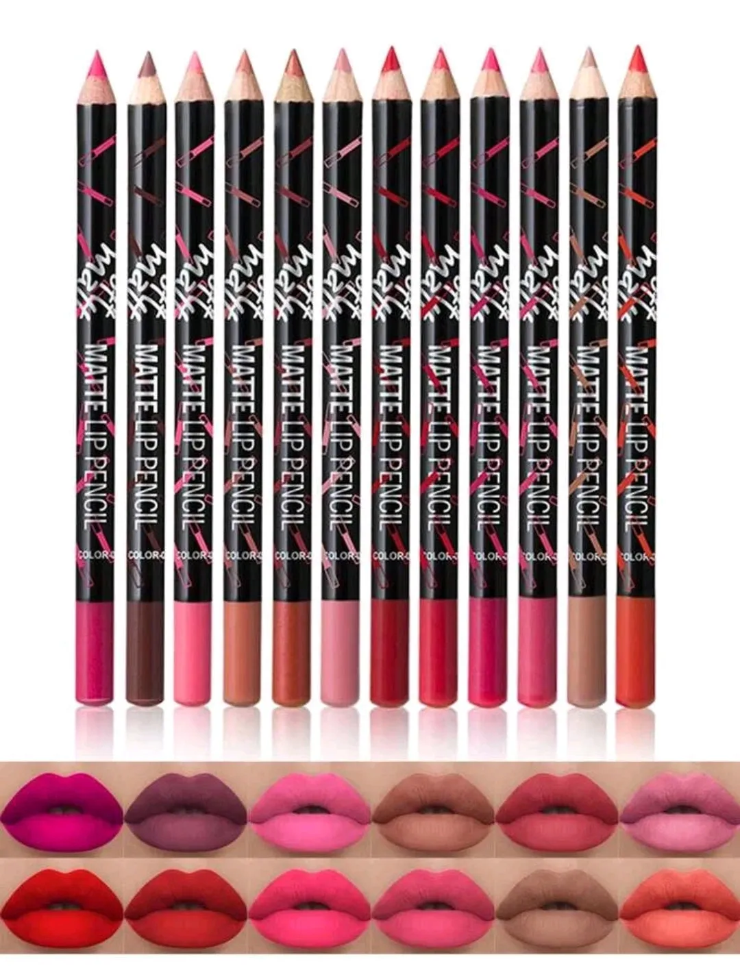 MeNow 12pcs Soft Matte

Multi-Purpose

Lip Liner & Lipstick Pencil Boxed Set