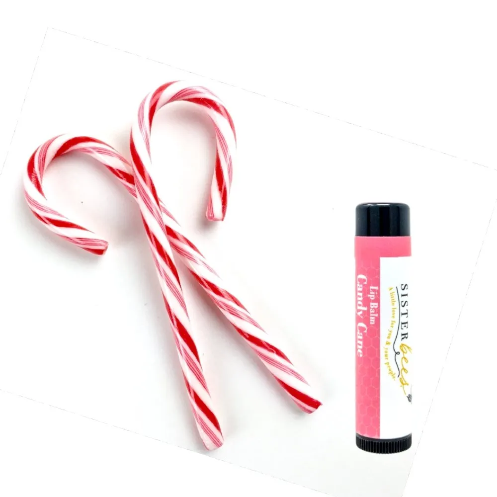 Sister Bees Candy Cane All Natural Beeswax Lip Balm