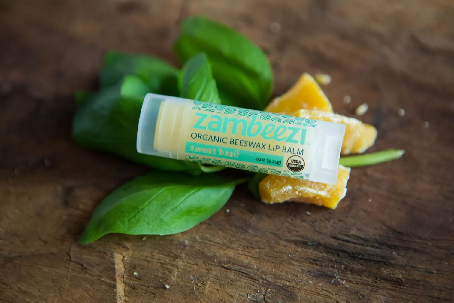 Sweet Basil Beeswax Lip Balm