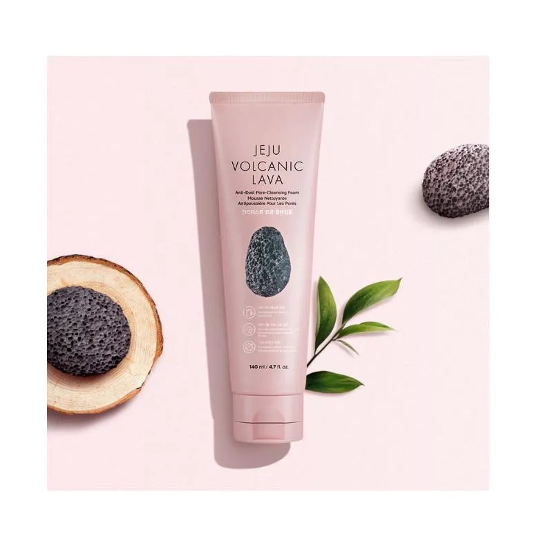 THE FACE SHOP JEJU VOLCANIC LAVA anti dust pore Cleansing foam